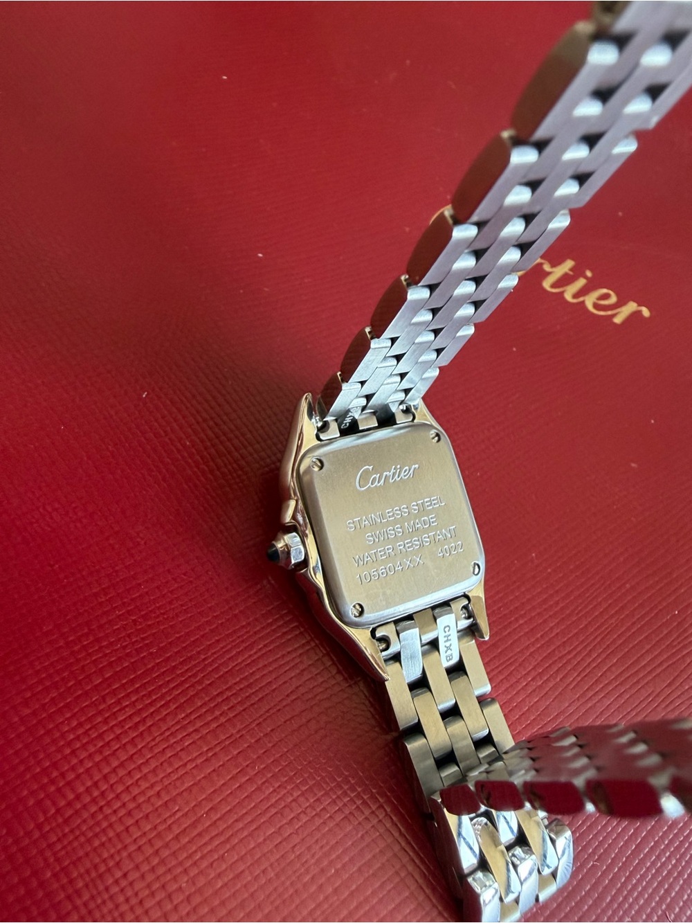 Cartier Panthère de Cartier Quartz Watch Stainless Steel with Diamond Bezel 22 - Picture 9 of 9